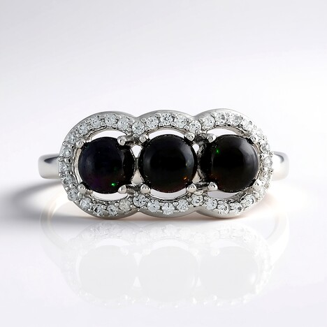 Anello in argento con Opale Mezezo