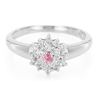 Anillo en plata con Turmalina rosa