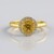 Anello in argento con Zircone Giallo