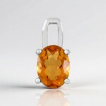 Ciondolo in argento con Quarzo Arancione