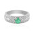 Ethiopian Emerald Silver Ring