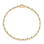 I2 Schokoladen-Brillant-Silberarmband