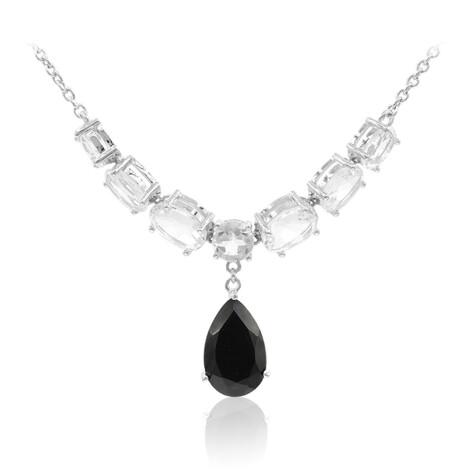 Collana in argento con Spinello Nero