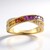 Anello in oro con Zaffiro Fancy (CIRARI)