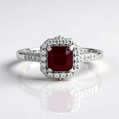 Anello in argento con Rubino del Madagascar