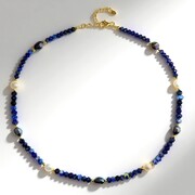 Black Freshwater Pearl Silver Necklace