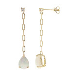14K AAA Welo Opal Gold Earrings (CIRARI)