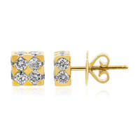 Gouden oorbellen met SI1 (H) Diamanten (Nara Jewelry)