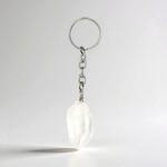 Accessorio in ottone con Quarzo Bianco