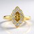 Anello in argento con Zircone Giallo