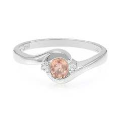 Padparadscha Sapphire Silver Ring