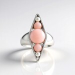 Anello in argento con Opale Rosa (de Melo Essence)