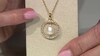Collar en plata con Perla blanca Freshwater