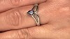 Anillo en plata con Zircón rosado