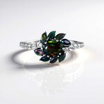 Anello in argento con Opale Mezezo (de Melo)