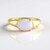 Anello in argento con Opale Australiano