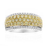 Anillo en oro con Diamante amarillo SI2 (CIRARI)