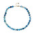 Collana in argento con Agata Blu