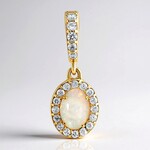 Pendentif en argent et Opale d'Australie