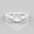 Anello in argento con Petalite
