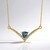Collana in argento con Tanzanite (non riscaldata)