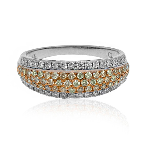 Gelber SI2 Diamant-Goldring (CIRARI)