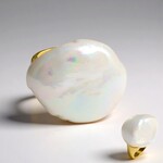 Anello in argento con Perla di Acqua Dolce (TPC)
