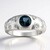 Anello in argento con Topazio Blu Londra (de Melo Essence)