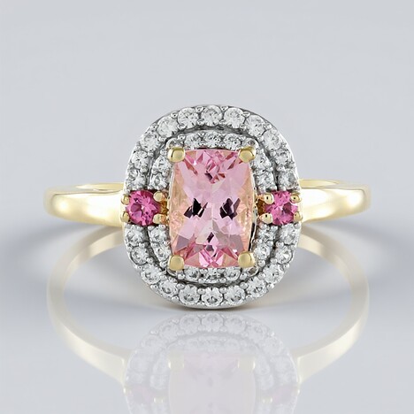 Anello in oro con Morganite