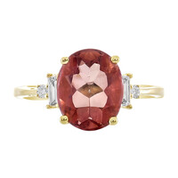 Bague en or et Fluorite rouge (CIRARI)