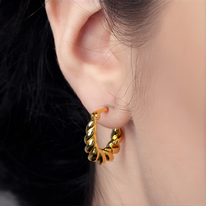 Silberohrringe (M de Luca)