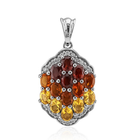 Edelstein-Silberanhänger