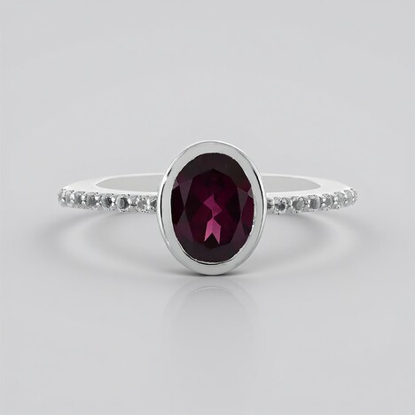 Anello in argento con Rodolite