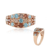 Zilveren ring met Oranje Zirkonen (KM by Juwelo)