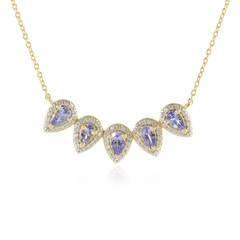 Tanzanite Silver Necklace