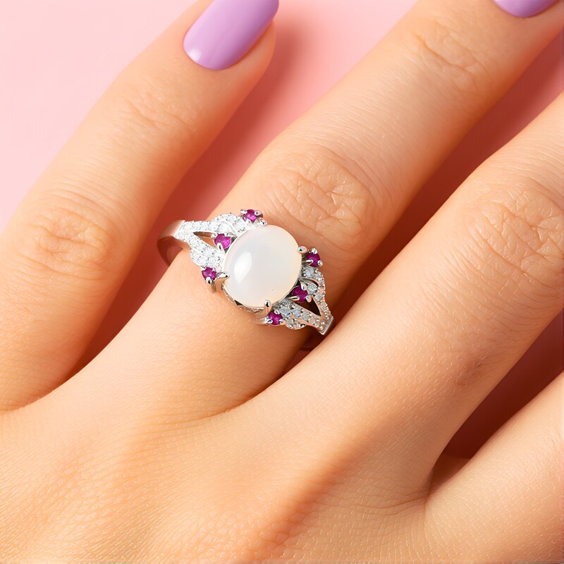 Anillo en plata con Ópalo de Welo