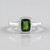 Anello in argento con Diopside Russo