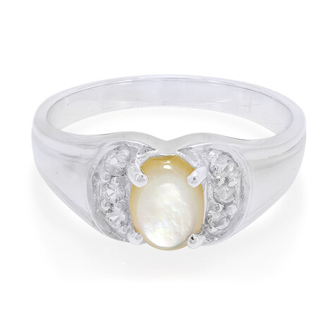 Abalone-Muschel-Silberring