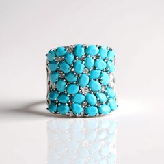 Anello in argento con Turchese Sleeping Beauty