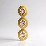 Ciondolo in argento con Ametista Rose de France (MONOSONO COLLECTION)