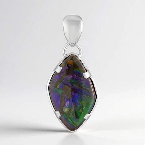 Pendentif en argent et Ammolite