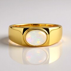 Anello in argento con Opale di Welo