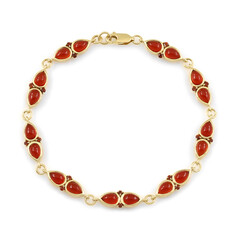 Brazalete en plata con Cornalina
