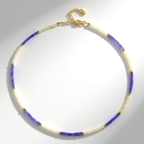 Collana in argento con Tanzanite