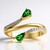 Anello in oro con Tsavorite AAA del Kenia