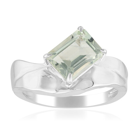 Anillo en plata con Amatista verde (Pallanova)