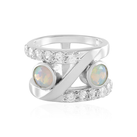 Anillo en plata con Ópalo de Welo (de Melo Essence)
