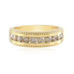 Anello in argento con Diamante Cioccolato I2