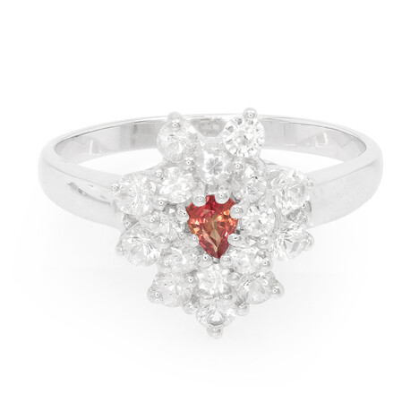 Anillo en plata con Rubí de Tanzania