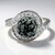 Anello in argento con Ossidiana Fiocco di Neve